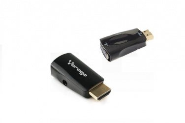 Vorago Adaptador HDMI - VGA + 3.5mm, Negro 