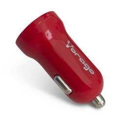 Vorago Cargador USB para Auto AU-101, USB 2.0, 5V, Rojo 