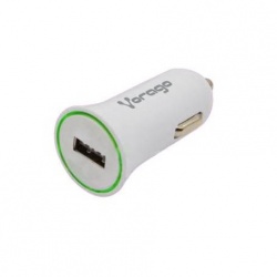 Vorago Cargador de Auto AU-101, 5V, 1x USB 2.0, Blanco 