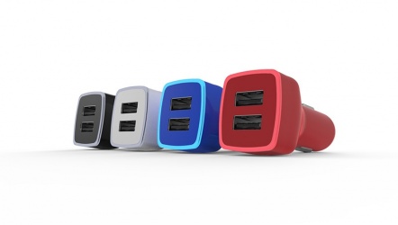 Vorago Cargador para Auto AU-103 V2, 5V, 2 Puertos USB 2.0, Azul 