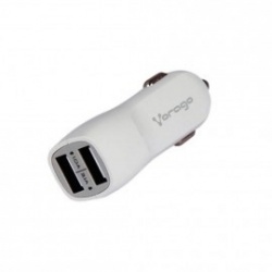Vorago Cargador de Auto AU-103, 5V, 2x USB 2.0, Blanco 