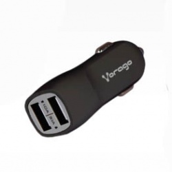 Vorago Cargador de Auto AU-103, 5V, 2x USB 2.0, Negro 