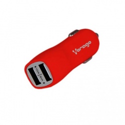 Vorago Cargador de Auto AU-103, 5V, 2x USB 2.0, Rojo 