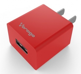 Vorago Cargador de Pared AU-105 V2, 5V, 1 Puerto USB 2.0, Rojo 