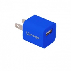 Vorago Cargador para Pared AU-105, 5V, 1x USB 2.0, Azul 