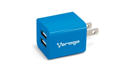 Vorago Cargador para Pared AU-106, 5V, 2x USB 2.0, Azul 