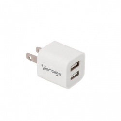Vorago Cargador para Pared AU-106, 5V, 2x USB 2.0, Blanco 