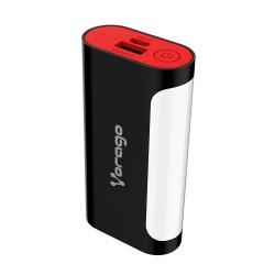 Cargador Portátil Vorago PowerBank 201, 6000mAh, USB y Micro-USB, Negro/Rojo 