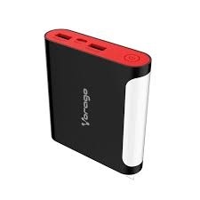 Cargador Portátil Vorago PowerBank 301, 12.000mAh, USB y Micro-USB, Negro/Rojo 