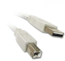 Vorago Cable USB A Macho - USB  B Macho, 2 Metros, Gris 