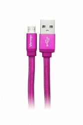 Vorago Cable USB 2.0 A Macho - Micro USB B Macho, 1 Metro, Rosa 