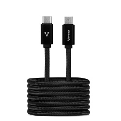 Vorago Cable USB-C Macho - USB-C Macho, 1 Metro, Negro 