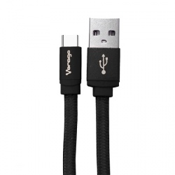 Vorago Cable USB Macho - USB-C Macho, 2 Metros, Negro 