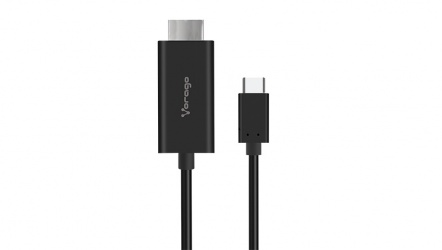 Vorago Cable HDMI Macho - USB-C Macho, 4K, 60Hz, 1.8 Metros, Negro 