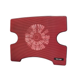 Vorago Base Enfriadora Cooler Pad 102 para Laptops hasta 15'', con 1 Ventilador, Rojo 