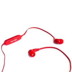 Vorago Audífonos Intrauriculares Manos Libres con Micrófono 103, Inalámbrico, Bluetooth, Rojo 