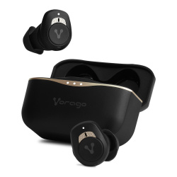 Vorago Audífonos Intrauriculares con Micrófono ESB-600-ANC, Inalámbrico, Bluetooth, Negro/Amarilllo ― ¡Compra más de $500 en productos de la marca y participa por una Laptop ALPHA PLUS! 