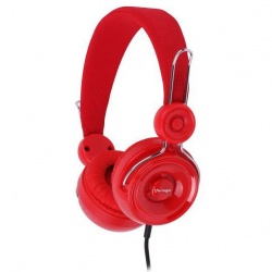 Vorago Audífonos con Micrófono HP-205, Alámbrico, 1.2 Metros, Rojo ― ¡Compra $300 pesos o más en productos Vorago y participa para ganar una Laptop Alpha Plus! 