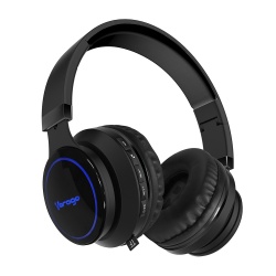 Vorago Audífonos con Micrófono HPB-201-LED, Bluetooth, Inalámbrico, Negro 