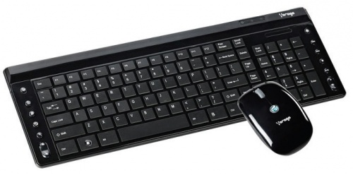 Kit de Teclado y Mouse Vorago KM-301, Inalámbrico, Negro 