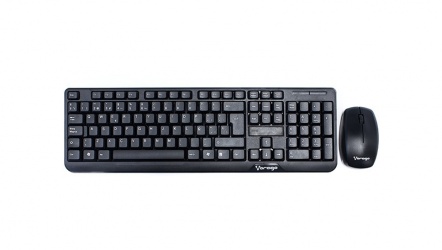 Kit de Teclado y Mouse Vorago KM-302, Inalámbrico, USB, Negro (Español) ― ¡Compra más de $500 en productos de la marca y participa por una Laptop ALPHA PLUS! 