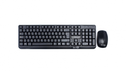 Kit de Teclado y Mouse Vorago KM-302, Inalámbrico, USB, Negro (Español) 