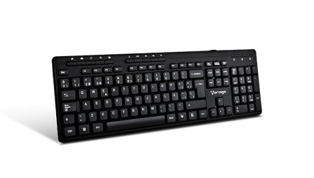 Kit de Teclado Mouse y Bocinas Vorago KMS-104, Alámbrico, USB, Negro (Español) 
