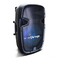 Vorago Bafle con Karaoke KSP-500, Bluetooth, Inalámbrico, 100W RMS, USB 2.0, Negro - incluye Tripie + 2 Micrófonos ― ¡Compra más de $500 en productos de la marca y participa por una Laptop ALPHA PLUS! 