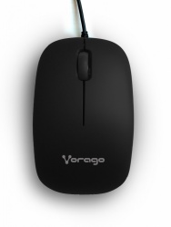 Mouse Vorago Óptico MO-206, Alámbrico, USB, 2400DPI, Negro 