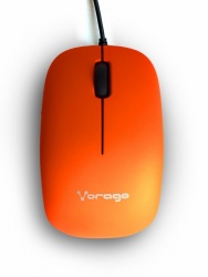 Mouse Vorago Óptico MO-206, Alámbrico, USB, 2400DPI, Naranja 