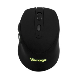 Mouse Ergonómico Vorago MO-306, Inalámbrico, Óptico, 2.400DPI, RF Inalámbrico, Negro 