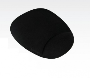 Mousepad Vorago con Descansa Muñecas de Gel, 17.5x22cm, Negro 