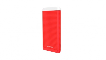Cargador Portátil Vorago PowerBank PB-400, 10.000mAh, Rojo 