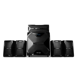 Vorago Bocinas con Subwoofer SPB-600, Bluetooth, Inalámbrico, 5.1, 15W RMS, Negro 