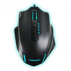 Mouse Gamer Ergonómico Vortred Óptico Dominion, Alámbrico, 4000DPI, Negro 