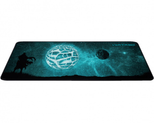 Mousepad Vortred Capacious, 80 x 30cm, Negro/Azul 
