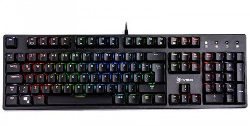 Teclado Gamer VSG Alnilam RGB, Teclado Mecánico, Switch Kailh Brown, Alámbrico, Negro (Español) 