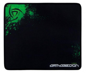 Mousepad VSG ARMAGEDON L, 35 x 32cm, Grosor 3mm, Negro/Verde 