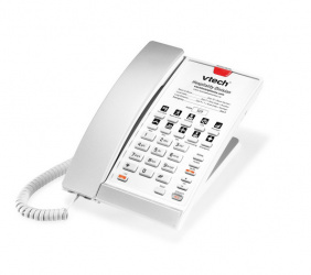 VTech Teléfono IP S2210-L, Alámbrico, Altavoz, Plateado/Perla 