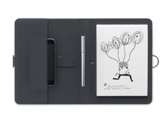 Wacom Funda Bamboo Spark con Gadget Pocket para iPad/iPhone, Gris 