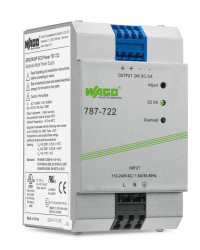 Wago Fuente de Poder Industrial 787-722, Entrada 100 - 240V, Salida 24V, 5A 