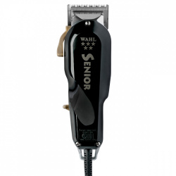 Wahl Rasuradora Senior 5 Star de Lujo, 3 Peines, Negro 