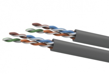 WAM Bobina de Cable Cat5e UTP para Exteriores, 305 Metros, Gris 