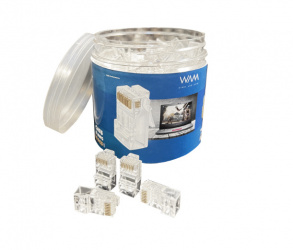 WAM Conector RJ-45 WAM-PLUG, Cat6, 100 Piezas 