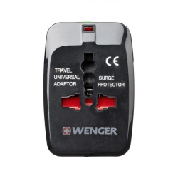 Wenger/SwissGear Clavija Adaptador de Viaje Universal 604551, Negro 