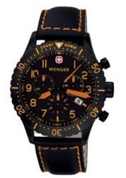 Wenger/SwissGear Reloj Aerograph CD para Caballero, Negro 