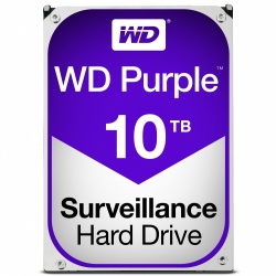 Disco Duro para Videovigilancia Western Digital WD Purple 3.5'', 10TB, SATA III, 6 Gbit/s, 256MB Cache 