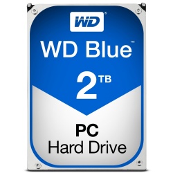 Disco Duro Interno Western Digital WD Blue 3.5'', 2TB, SATA III, 6 Gbit/s, 5400RPM, 64MB 