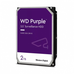 Disco Duro para Videovigilancia Western Digital WD Purple 3.5'', 2TB, SATA III, 6 Gbit/s, 5400RPM, 64MB Caché 