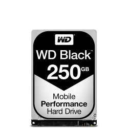 Disco Duro para Laptop Western Digital WD Scorpio Black 2.5'', 250GB, SATA, 6 Gbit/s, 7200RPM, 16MB Caché 